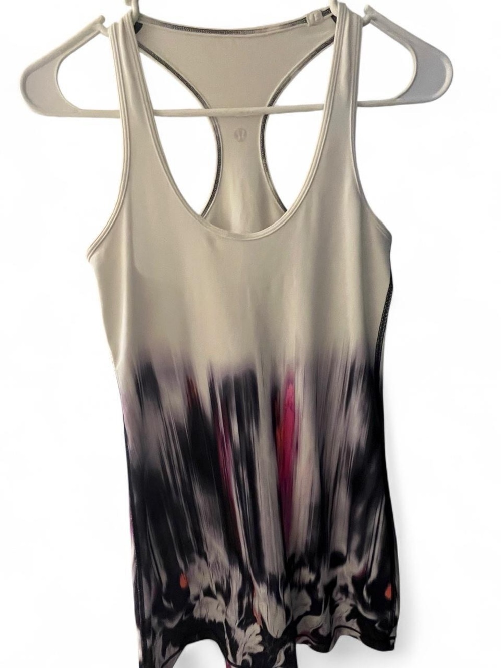 Women's White Tie-Dye Racerback Lululemon Cool Racerback - Picture 2 of 5
